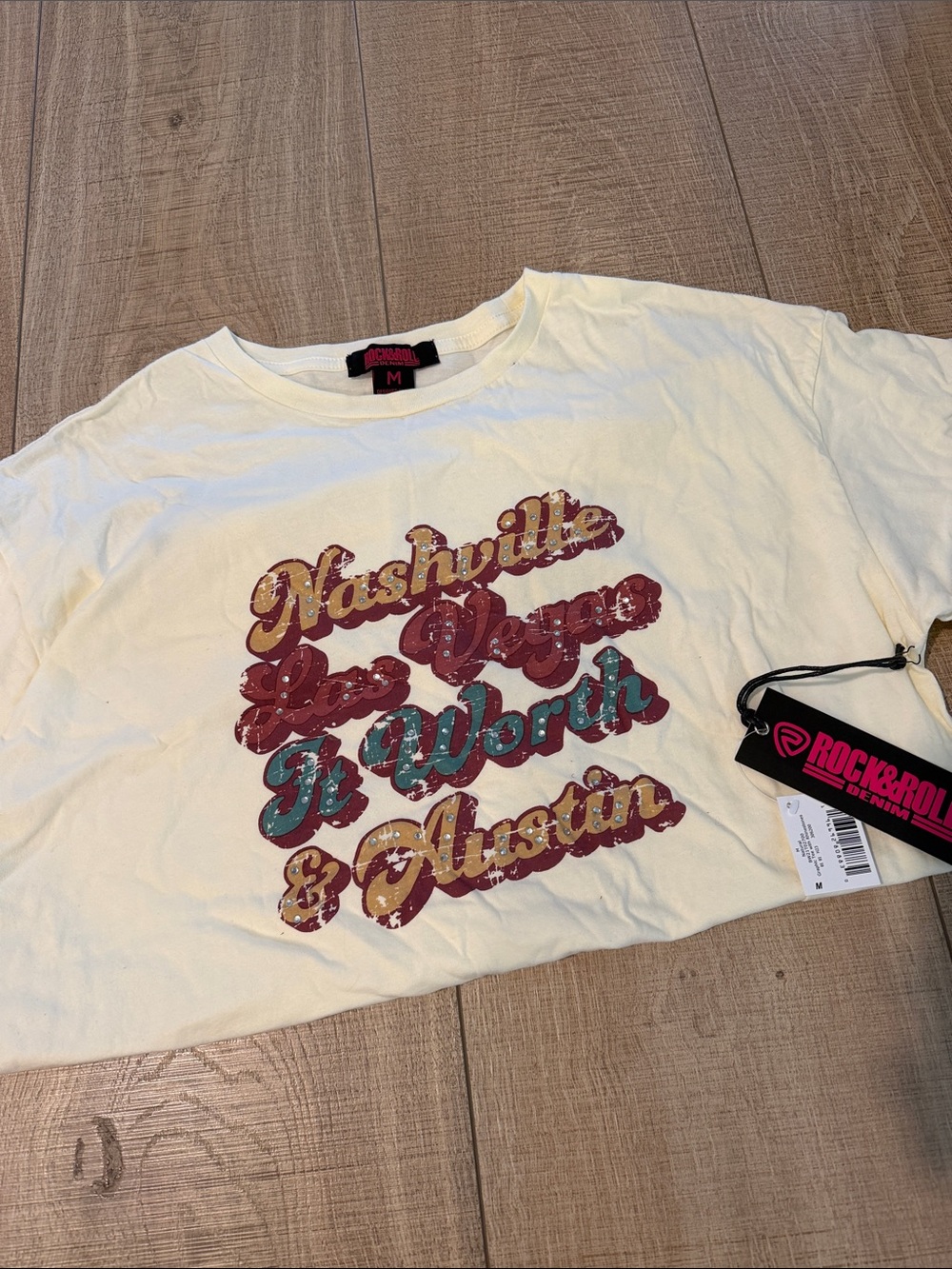 Rock & Roll Denim Graphic Tee